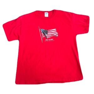 Vintage Delta Magnum Weight Red Cotton T-Shirt Made in USA Size M